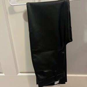 Abercrombie & Fitch High Rise Black Leather Pants (‘90s Relaxed High Rise)